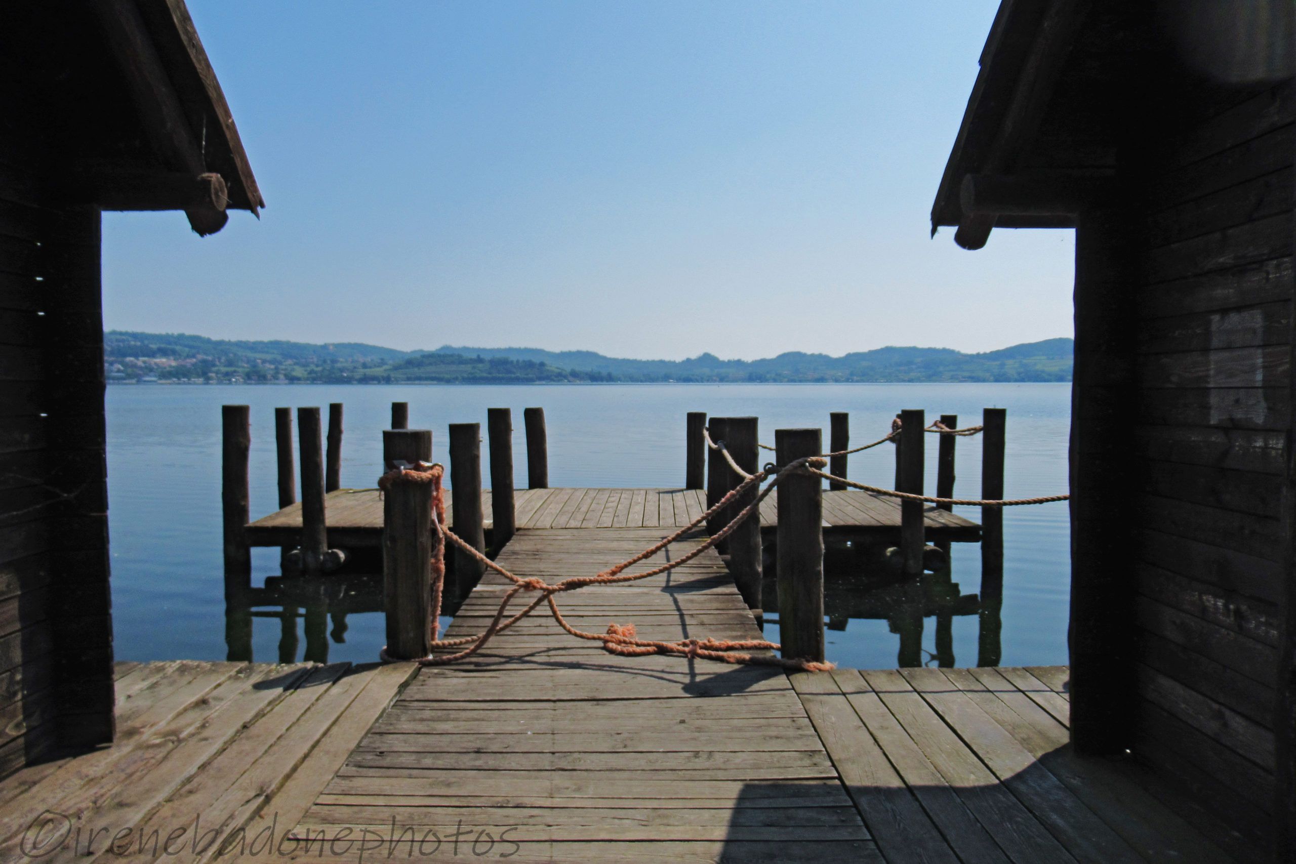 Il molo con panorama sul lago