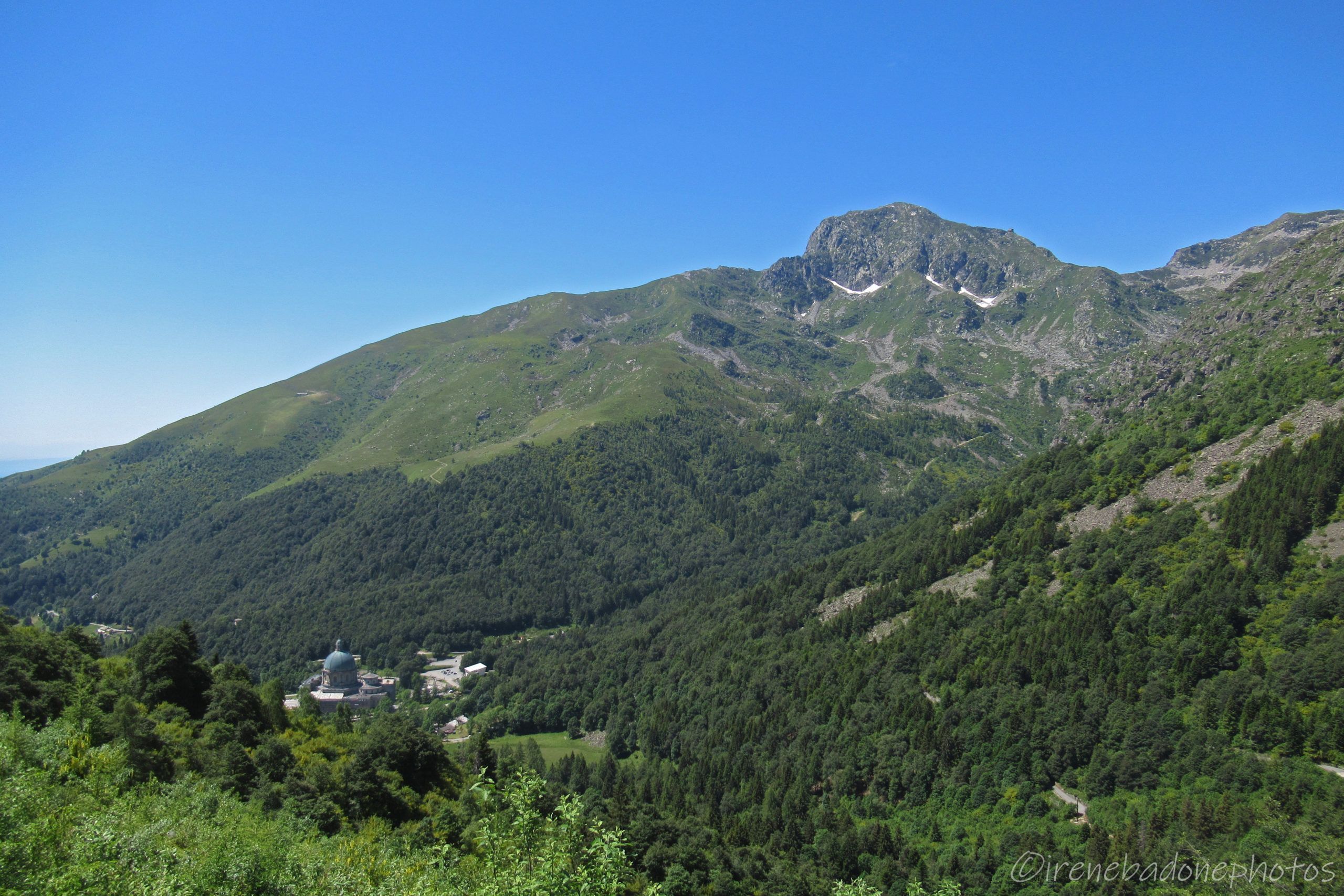 Usciti dalla galleria, nella Valle Oropa