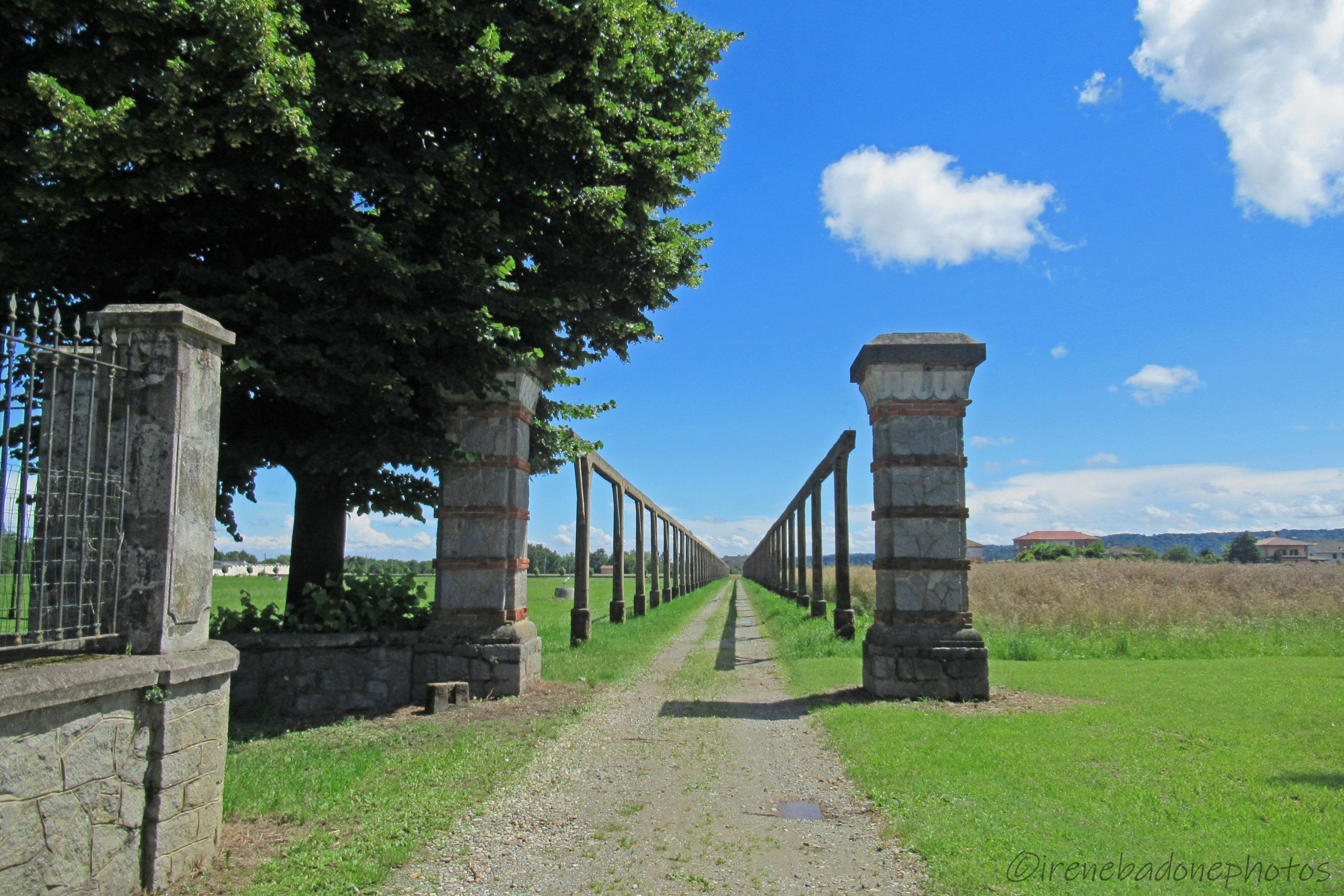 Resti del pergolato d'ingresso di Cascina Cortazza