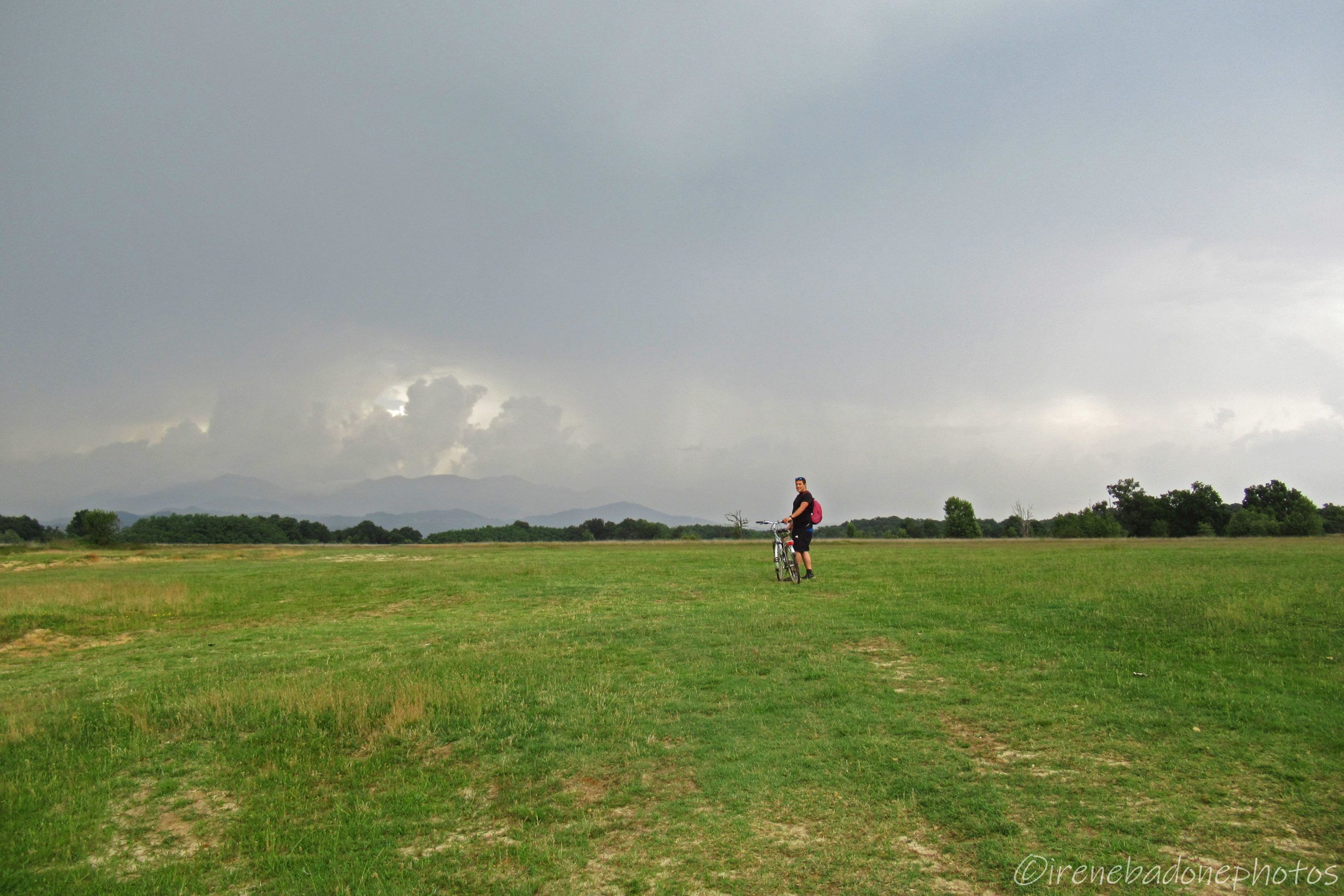 Pedalando verso il temporale