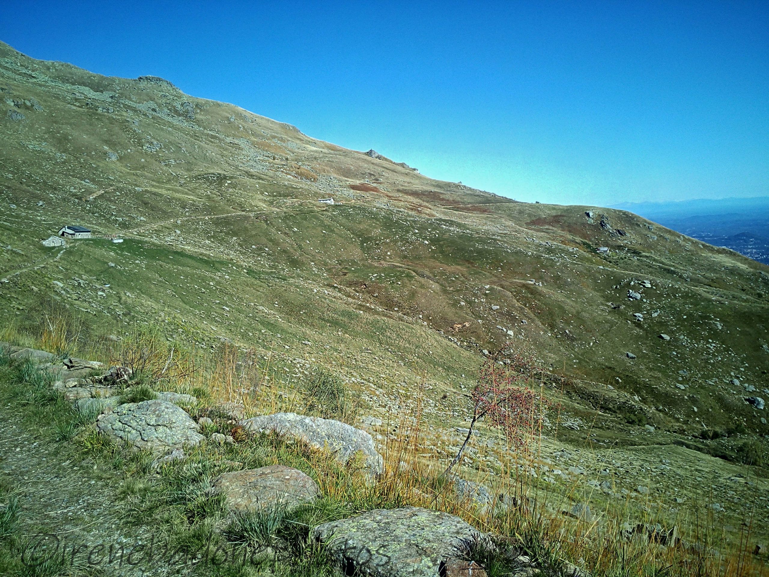 The almost flat path on the way back